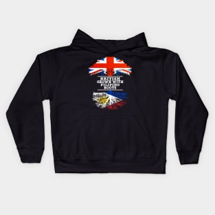 British Grown With Filipino Roots - Gift for Philippines With Roots From Filipino Kids Hoodie